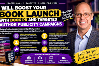 boost your book launch with book PR and targeted author publicity campaigns