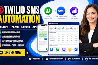 telnyx twilio sms marketing plivo nexmo bulk sms campaign automation integration