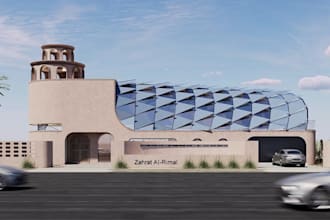 remodel futuristic desert modernism,avant garde villa design,3d printed building