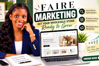 do faire marketing wholesale promotion and faire marketplace store optimization