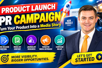 write ecommerce press release media kit landing page journalist outreach pr