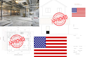 prepare stamp tenant improvement building permit plan for office and retail plan