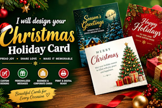 design christmas holiday card