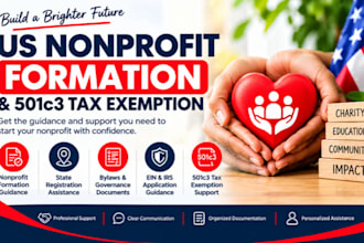 with US nonprofit formation and 501c3 tax exemption