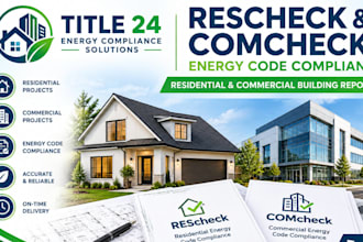 prepare your rescheck or comcheck energy code compliance report