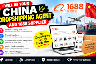 be your china dropshipping agent and 1688 supplier