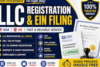 assist with US ein application irs tax id llc ein business ein