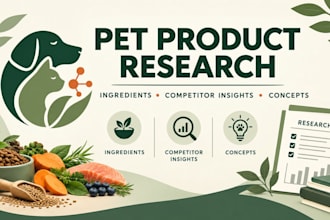 research pet food ingredients and product concepts