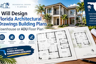 design florida architectural drawings building plans townhouse or adu floor plan