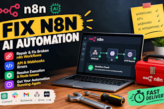 repair and fix broken n8n ai automation workflows api and webhooks errors