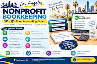 do nonprofit bookkeeping los angeles 501c3 fund accounting expert
