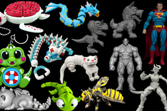 design 3d flexi animal toy articulated 3d models fidget clicker stl for printing