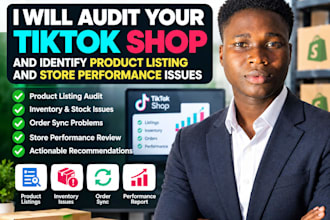 audit your tiktok shop and identify product listing and store performance issues
