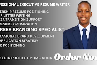 write a professional executive resume writing