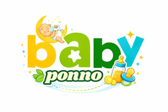 create baby shop, child care, day care, school, kids logo