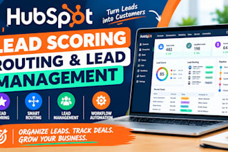 set up hubspot lead scoring, routing and lead management