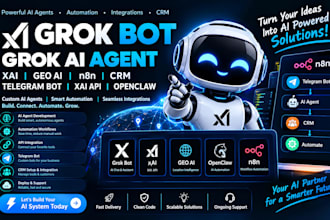 grok bot grok ai agent xai geo ai n8n crm telegram bot xai api openclaw