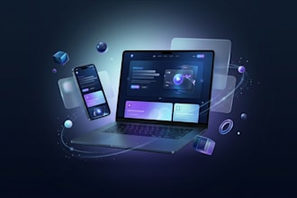 design custom webflow website and 3d animated webflow site