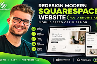 redesign modern squarespace website fluid engine 71 mobile speed optimization