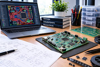 design pcb circuits and embedded systems with firmware