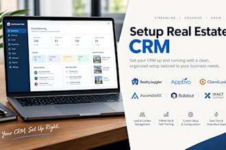 setup real estate crm realtyjuggle apptivo clientlook ascendixre buildout ixact