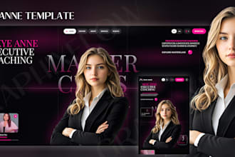 design a responsive coaching website with animations