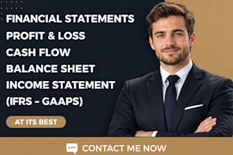 prepare financial statements, profit and loss, and income statements