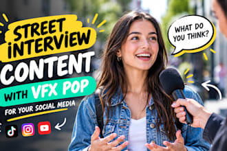 create authentic ugc street interview ads for tiktok ads