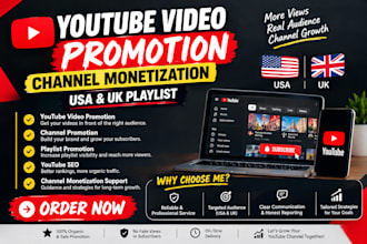 promote youtube videos for organic channel growth, complete channel monetization