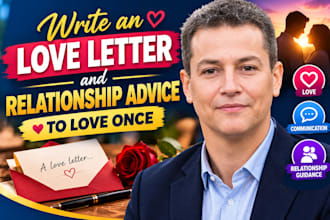 write an love letter, and relationship advice to love once