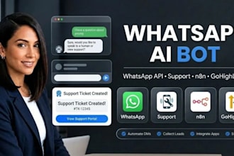 build whatsapp ai customer support bot with n8n and gohighlevel CRM