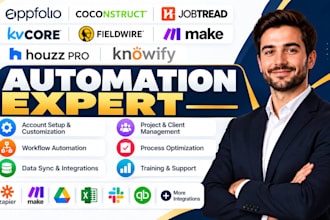automate appfolio coconstruct jobtread kvcore fieldwire make houzz pro knowify