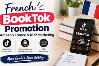 do french booktok promotion, france amazon book promotion, amazon kdp marketing