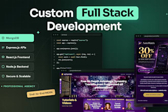 do full stack development, full stack ai, full stack website development, mern