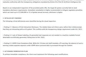 audit your ai chatbot for eu ai act compliance