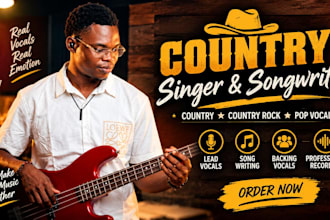 be male country singer, songwriter, male singer, country rock singer, pop vocals