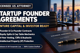 draft an enforceable co founder agreement for business partners