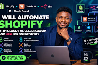 automate shopify with claude ai, claude cowork and n8n