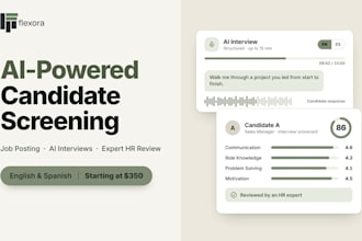 screen and evaluate job applicants using ai interviews
