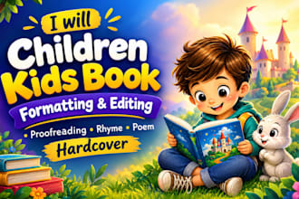 children kids book formatting kidlit editing proofreading rhyme poem hardcover