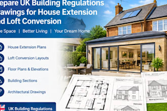 prepare UK building regulations drawings for building control approval