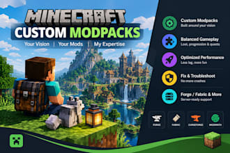 create or optimize custom modpacks with balanced configs, quests, loot, and peak