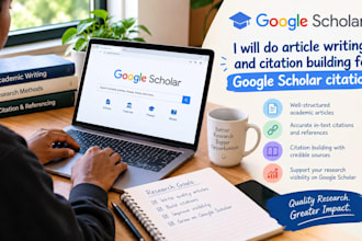do article writing and citation building for google scholar citation