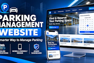 build a parking management website with booking dashboard and payments