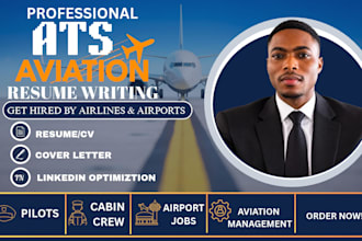 write a standard ats aviation, avionic, aeronautic, piloting, dispatching resume