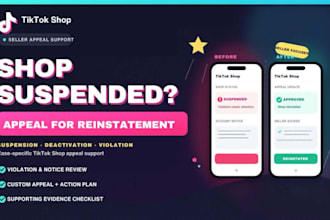 do tiktok shop appeal to reinstate suspended tiktok deactivation and violation