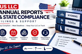 assist with US llc annual reports and state compliance filings