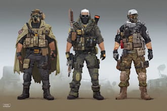 design military character concept art