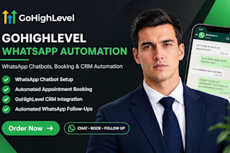 setup gohighlevel whatsapp automation ghl booking chatbot crm automation