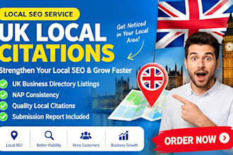 build UK local citations and business directory listings for local SEO